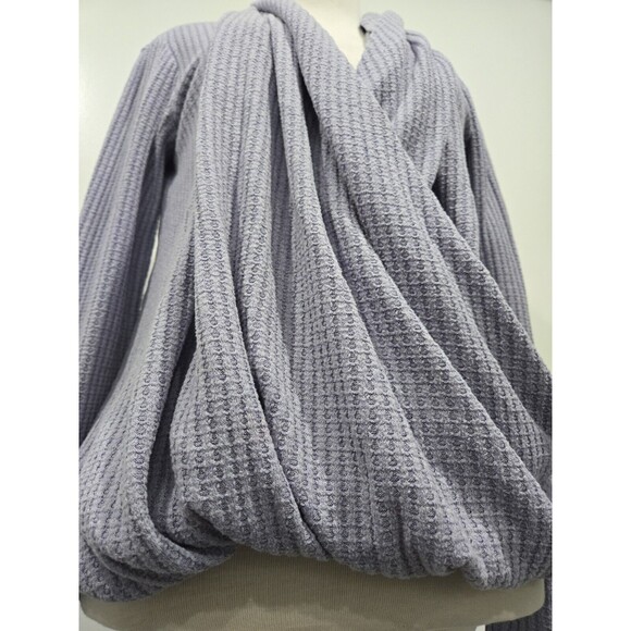 Anthropologie Akemi + Kin Woodruff Knit Wrap Purple Blue Sweater Women's Small - Picture 4 of 7